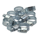 10 Piece Zinc 6-15mm Worm Drive Hose Clamp - Twin Eagle Imports