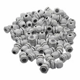 100 Pack IP68 PG11 White Nylon Cable Gland 5-10mm Cable Range - Twin Eagle Imports