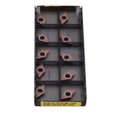 10pcs Sandvik DCMT 07 02 04-MF 1125 – Turning Insert (Finishing, MF Chipbreaker) - Twin Eagle Imports