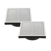 Twin Pack PFL125 Ductsure Ducting Wall Vent : Fixed Louver - Φ125