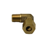 Brass Compression Union 90° Male Female Elbow (T1/4xM1/8)