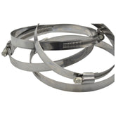 4 Piece 304 Stainless Steel 118-140mm Worm Drive Hose Clamp - Twin Eagle Imports