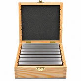 7 pairs Parallel Steel Gauge Block Set Ground Steel 14 plates 150 mm Long - Twin Eagle Imports