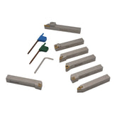 7pc Indexable Turning Tool Holder Set 12mm 11-126-T20 - Twin Eagle Imports