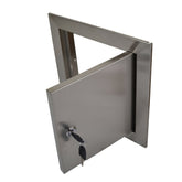 8″ (210mm) Stainless Steel Access Panel with Key Lock - Twin Eagle Imports