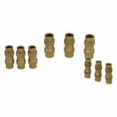 9 Piece DOT Straight Brass Push in Hose Connect Grab Kit Assortment - Twin Eagle Imports