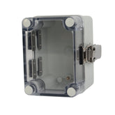 ABS IP66 Clear Lid Hinge Junction Box 80 x 110 x 85mm - Twin Eagle Imports