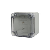 ABS IP66 Clear Lid Junction Box 100 x 100 x 75mm - Twin Eagle Imports