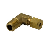 DOT Brass Connector Brass Compression union 90° Male Female Elbow (T1/8xM1/8)