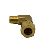 DOT Brass Connector Brass Compression Union 90° Male Female Elbow (T3/8xM1/8)