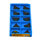 10 pc Kyocera TPMR160304HQ CA125P Turning Insert – top view showing HQ chipbreaker design.