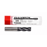 Fullerton 30627 3/8 Inch 4 Flute TiAlN Coated Carbide Square End Mill - Twin Eagle Imports