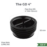 Green Drain Waterless Trap Seal 4" (102-110mm) - Twin Eagle Imports