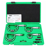 Insize Metric Outside Micrometer Set 0-100mm Range Series 3203-1004A - Twin Eagle Imports
