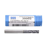 Kyocera SGS 30002 3/16" 4 Flute Ti-NAMITE-A AlTiN Coated Carbide Square End Mill - Twin Eagle Imports