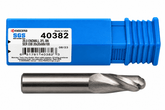 Kyocera SGS 40382 20mm 2 Flute Bright Uncoated Stub Carbide Ball Nose End Mill - Twin Eagle Imports