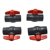 LD Valve Ball Valve x4 PVC Pipe Female/Female 1" Slip Join Ball Valve