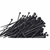 Raptor Cable Tie RAPTOR Black 100mm x 2.5mm Medium Duty Cable Ties, 100 Pack