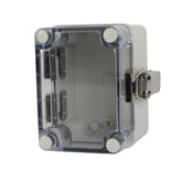 Twin Eagle Imports Junction Box ABS IP66 Clear Lid Hinge Junction Box 80 x 110 x 85mm