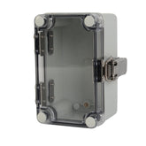 Twin Eagle Imports Junction Box ABS IP66 Clear Lid Hinge Junction Box 80 x 130 x 70mm