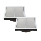 Twin Pack PFL150 Ductsure Ducting Wall Vent : Fixed Louvre - Φ150 - Twin Eagle Imports