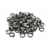 100 Piece 304 Stainless Steel 13.5-16.2mm Ear Hose Clamp - Twin Eagle Imports