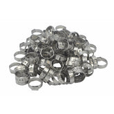 100 Piece 304 Stainless Steel 16-19.2mm Ear Hose Clamp - Twin Eagle Imports