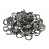 100 Piece 304 Stainless Steel 17.8-21mm Ear Hose Clamp - Twin Eagle Imports