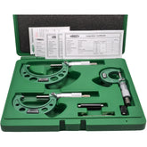 Insize Metric Outside Micrometer 3 Piece Set 0-75mm Range Series 3203-753A - Twin Eagle Imports