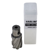 Twin Eagle Imports Annular Cutter 26 x 25mm D.O.C HSS Weldon Shank Annular Cutter