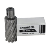 Twin Eagle Imports Annular Cutter 30 x 50mm D.O.C HSS Weldon Shank Annular Cutter