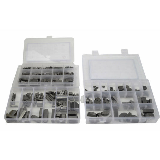Assorted Woodruff Keys Grab Kit in durable storage case for workshop use