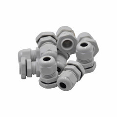 10 Pack IP68 PG9 White Nylon Cable Gland 4-8mm Cable Range - Twin Eagle Imports