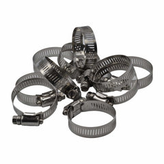 10 Piece 304 Stainless Steel 21-44mm Worm Drive Hose Clamp - Twin Eagle Imports
