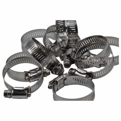 10 Piece 304 Stainless Steel 21-44mm Worm Drive Hose Clamp - Twin Eagle Imports