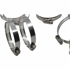 10 Piece 304 Stainless Steel 52-76mm Worm Drive Hose Clamp - Twin Eagle Imports