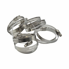 10 Piece 304 Stainless Steel 52-76mm Worm Drive Hose Clamp - Twin Eagle Imports