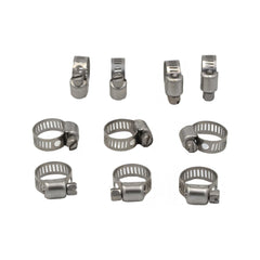 10 Piece 304 Stainless Steel 6-15mm Worm Drive Hose Clamp - Twin Eagle Imports