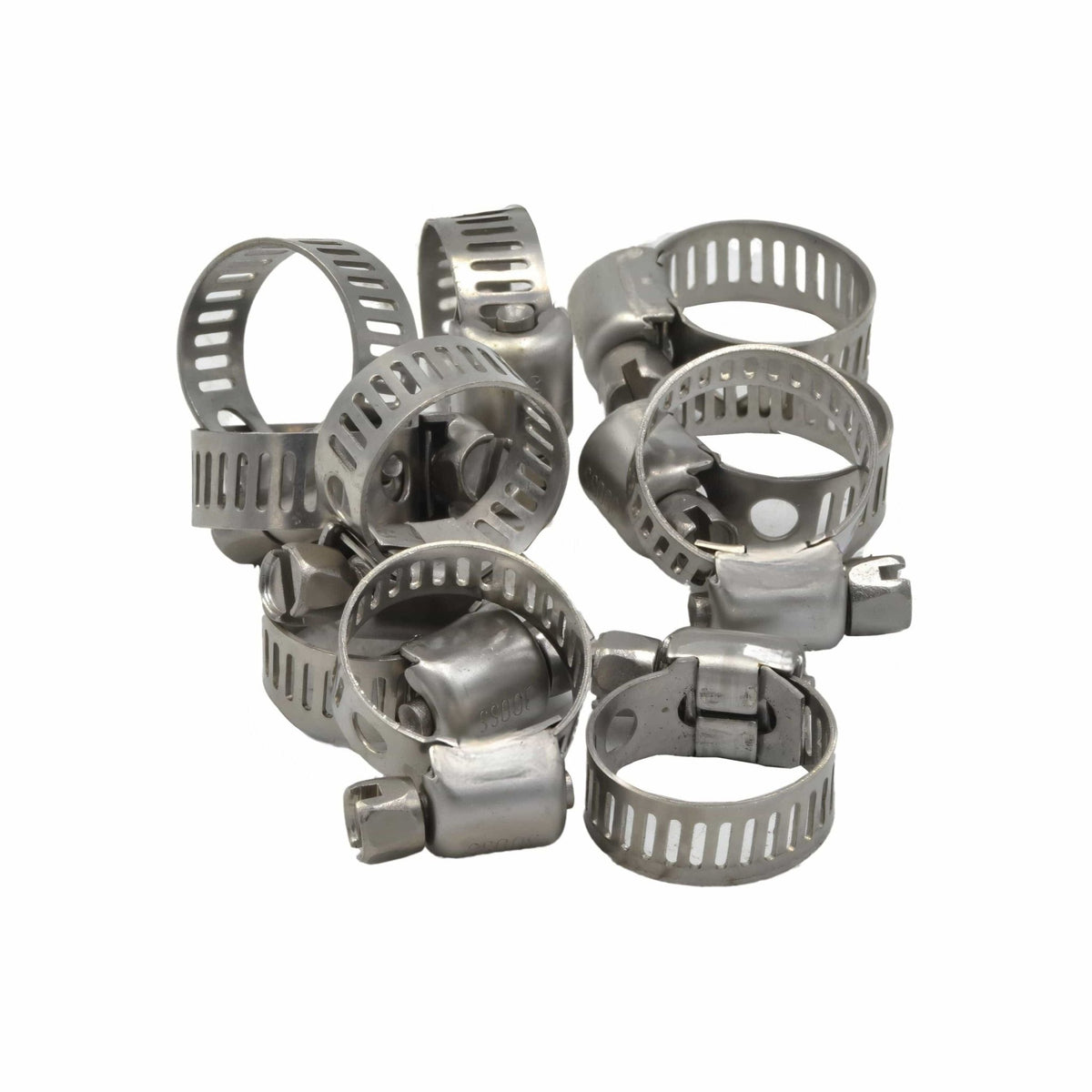 10 Piece 304 Stainless Steel 6-15mm Worm Drive Hose Clamp - Twin Eagle Imports