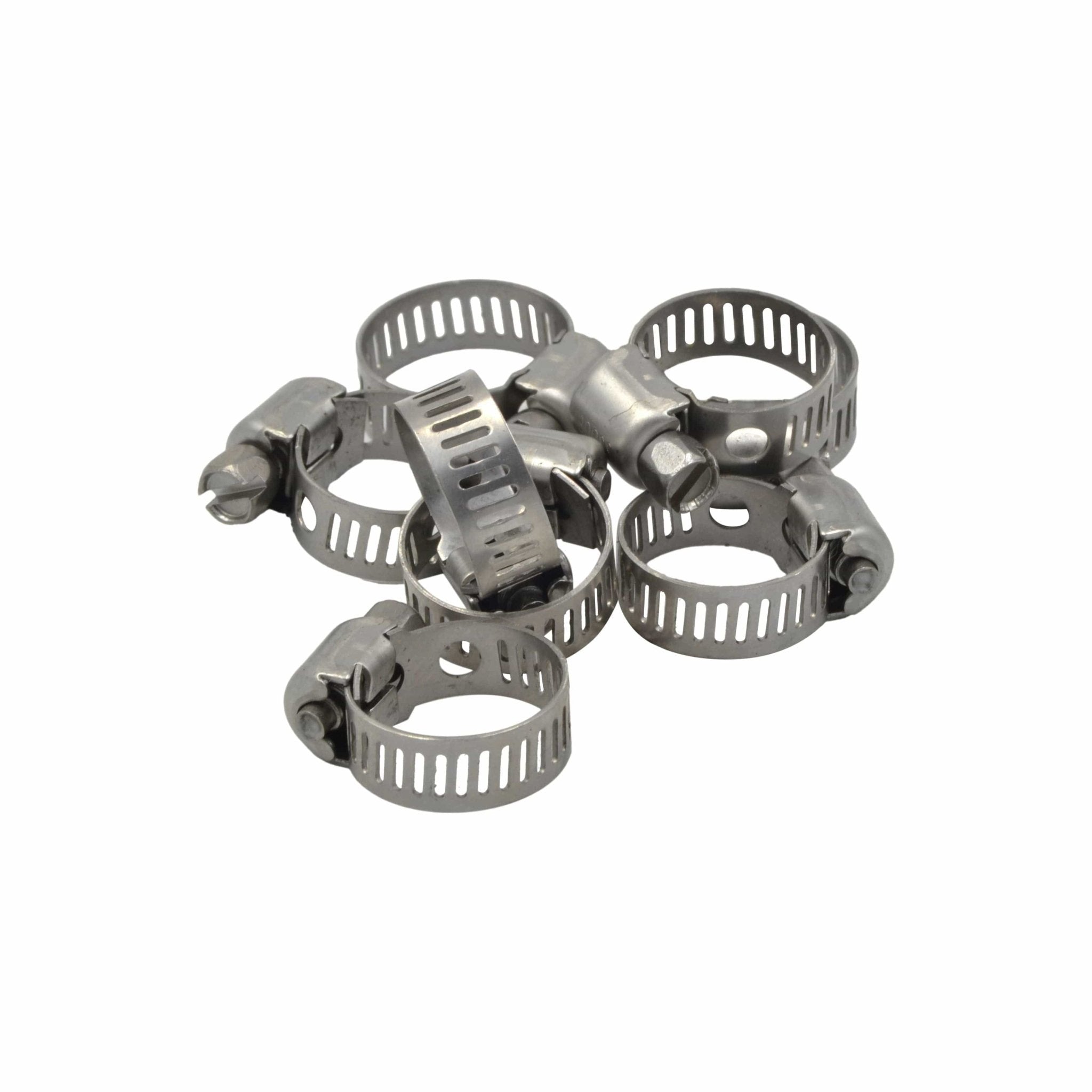 10 Piece 304 Stainless Steel 7-16mm Worm Drive Hose Clamp - Twin Eagle Imports