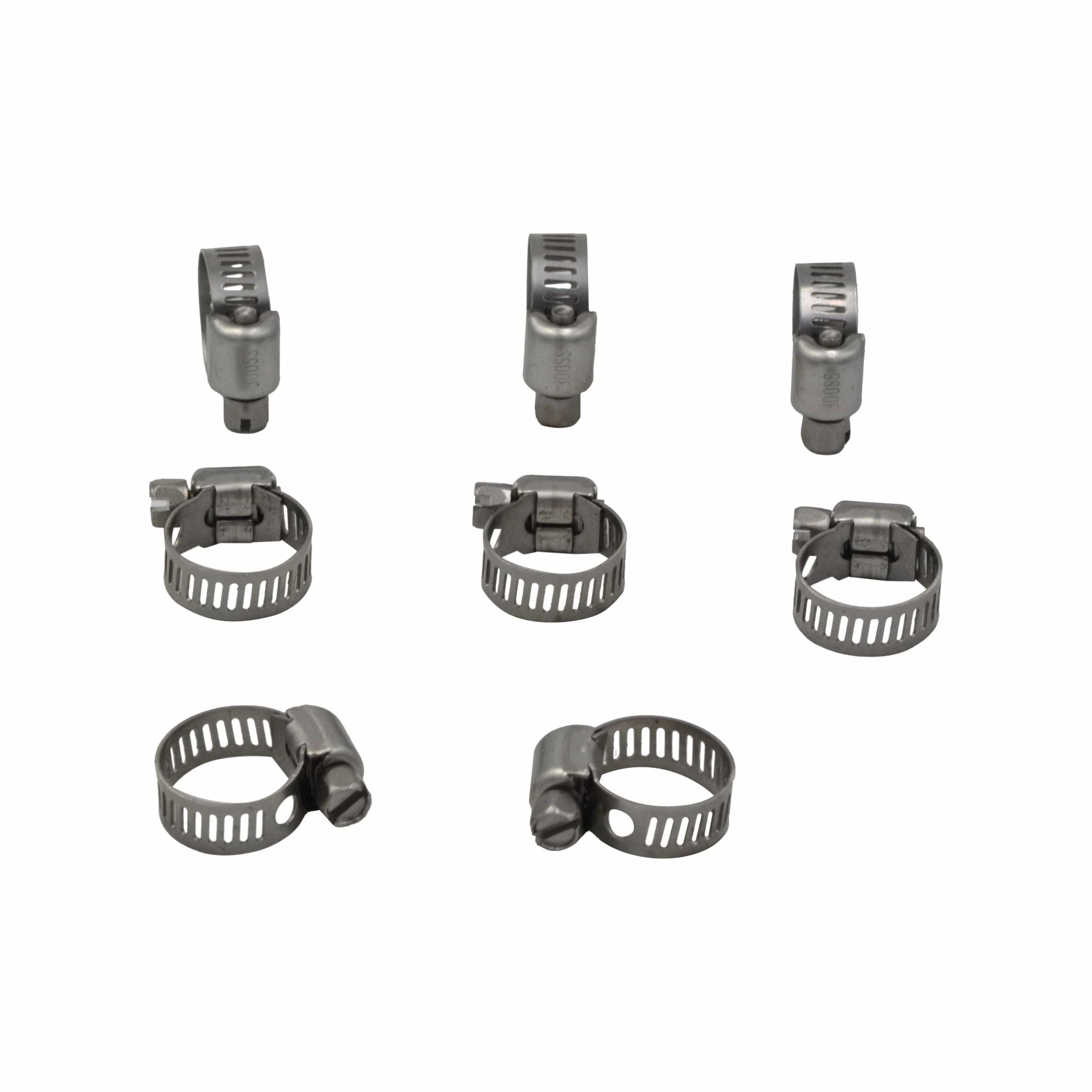 10 Piece 304 Stainless Steel 7-16mm Worm Drive Hose Clamp - Twin Eagle Imports