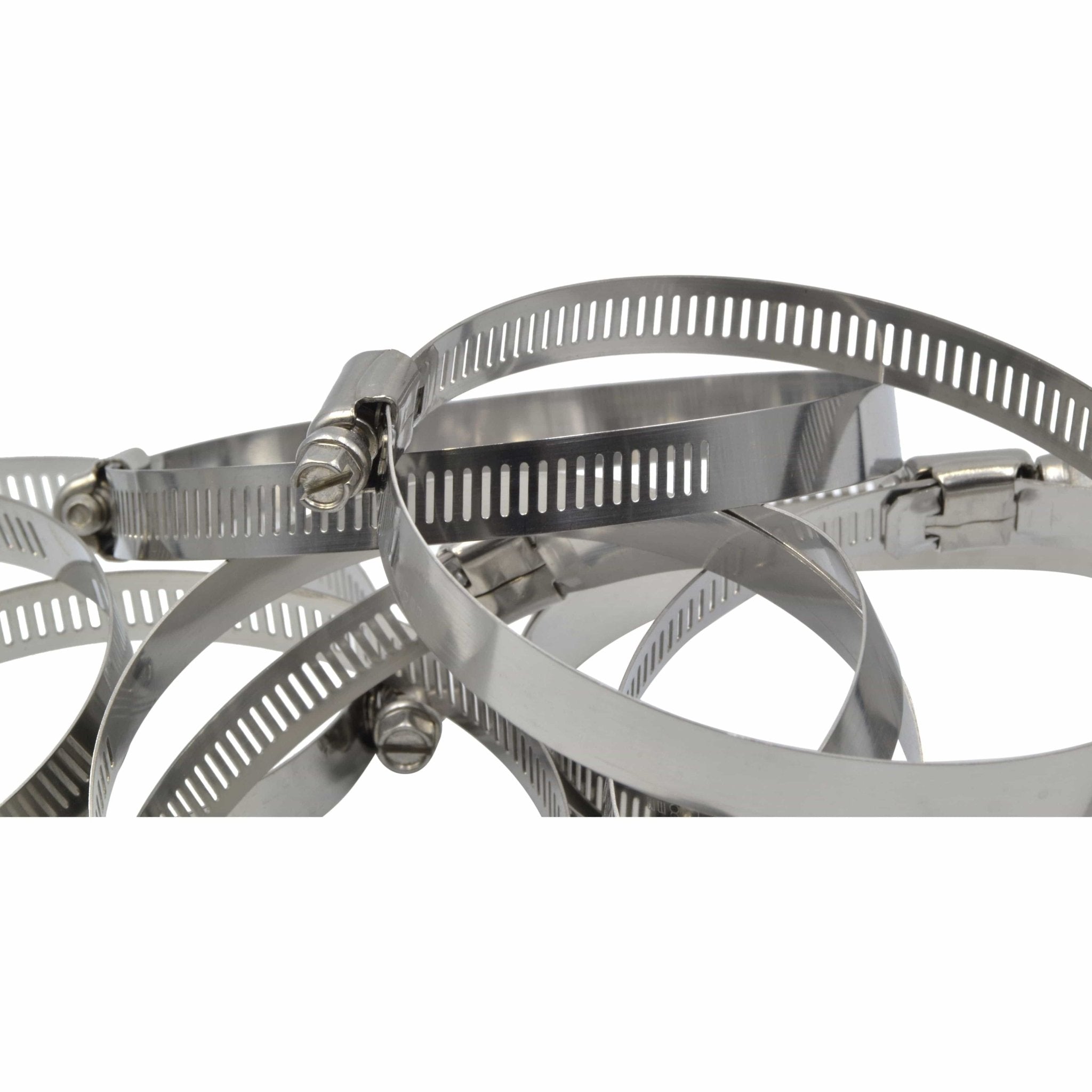 10 Piece 304 Stainless Steel 84-108mm Worm Drive Hose Clamp - Twin Eagle Imports