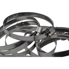 10 Piece Kale 304 Stainless Steel 90-110mm Worm Drive Hose Clamp - Twin Eagle Imports