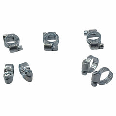 10 Piece Zinc 6-15mm Worm Drive Hose Clamp - Twin Eagle Imports
