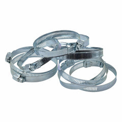 10 Piece Zinc Coated Steel 65-89mm Worm Drive Hose Clamp - Twin Eagle Imports
