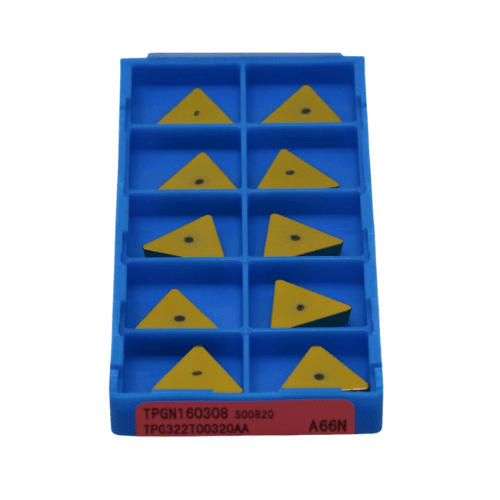 10pc Kyocera TPGN160308S00820 A66N – Ceramic Turning Insert (Cast Iron and Heat-Resistant Alloy Machining) - Twin Eagle Imports