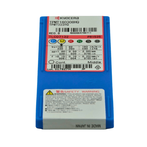 10pc Kyocera TPMT160308HQ PR1535 – Turning Insert (Finishing to Medium, HQ Chipbreaker) - Twin Eagle Imports