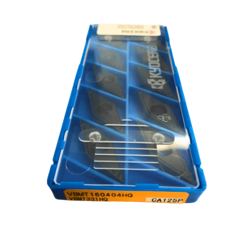 10pc Kyocera VBMT160404HQ CA125P – Turning Insert (Finishing to Medium, HQ Chipbreaker) - Twin Eagle Imports