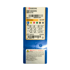 10pc Kyocera VBMT160404HQ CA125P – Turning Insert (Finishing to Medium, HQ Chipbreaker) - Twin Eagle Imports