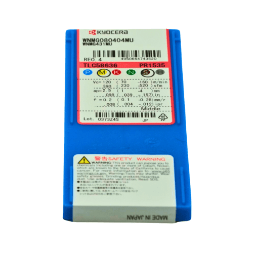 10pc Kyocera WNMG080404MU PR1535 – Turning Insert (Medium to Finishing, MU Chipbreaker) - Twin Eagle Imports